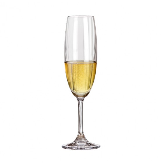 Maison Forine S/4 Lead-Free Bohemian Crystal champagne Glasses 210 Ml