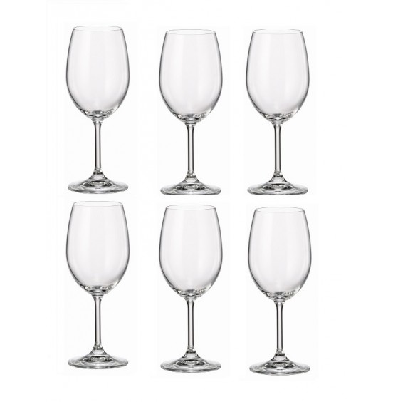 Wine Glasses Crystal lead free Set of 6PC, 450ml-15.54oz, Maison Forine.