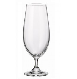 Maison Forine S/4 Lead-Free Bohemian Crystal Beer Glasses 370 Ml-12.5 Oz