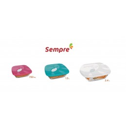 SEMPRE Square Bake glass Dishes with lid Set of 3-Piece Oven/Microwave Baking .