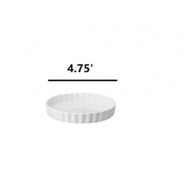 VITREX Creme Brulee White Porcelain Dish 4.75-Inch set of 6PCS VITREX Creme Brulee White Porcelain Dish 4.75-Inch set of 6PCS