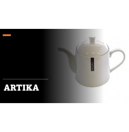 ARTIKA  white porcelain Tea Pot 1250ML/40oz.