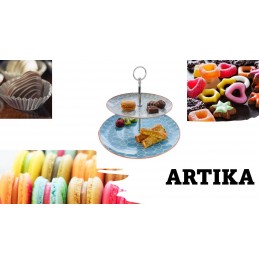 4494-ARTIKA 2 Tiers Decorated Cup Cake Holder
