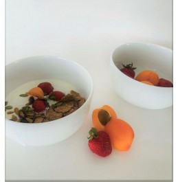 4515- ARTIKA 4/S  White Porcelain Soup/Salad bowls 5.5inch.