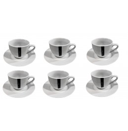 ARTIKA 6 Cups & 6 Saucers Set  (8.75 oz /260ML )