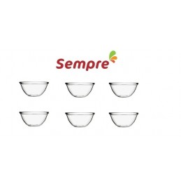 SEMPRE Mixing Bowl Set of 6pcs 1-LITER With Lid , Microwave Safe.