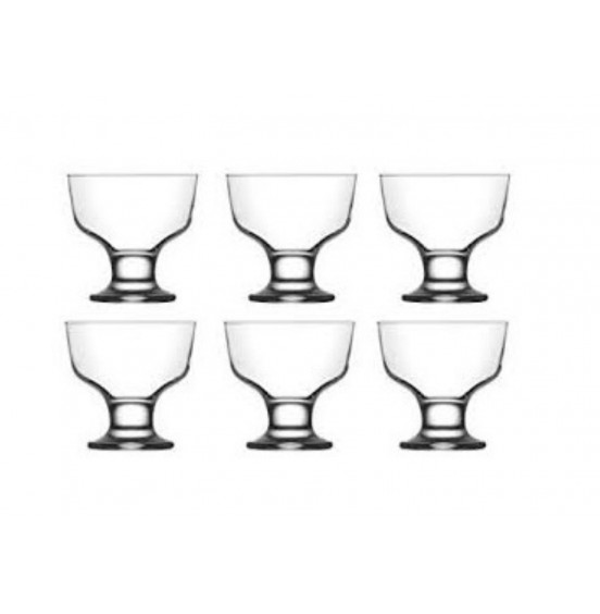 LAV Set OF 6 Glass Dessert Bowls , 9.5 Oz 