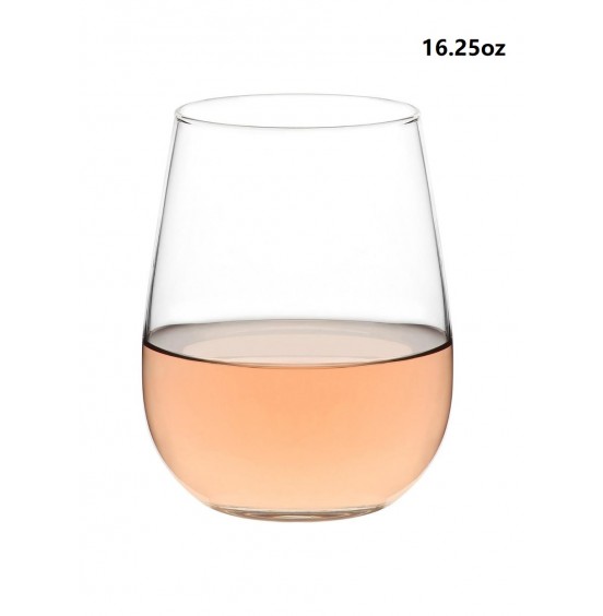 LAV Set Of 12 Stemless Glasses, 12.25 oz/16.25.oz