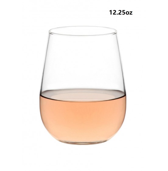 LAV Set Of 12 Stemless Glasses, 12.25 oz/16.25.oz