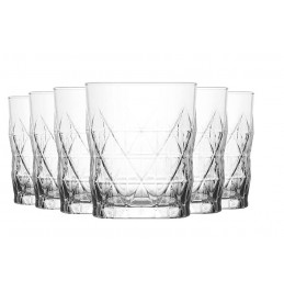 Set Of 6 Whisky Glasses,11.75 oz, Lav