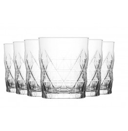 Set Of 6 Whisky Glasses,11.75 oz, Lav
