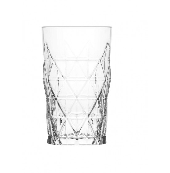 Set Of 6 Drinking Glasses, 15.5 oz, Lav