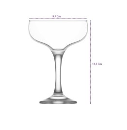 Set Of 6 Coupe Cocktail Glasses, 8oz, Lav
