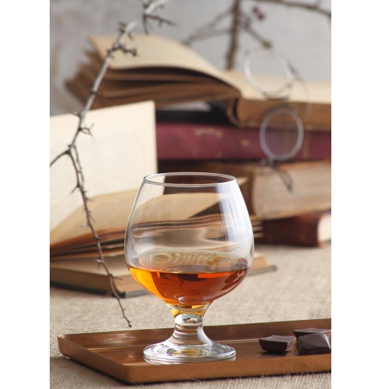 LAV Misket 6-Piece Brandy & Cognac Snifter Glasses, 13.25 oz.