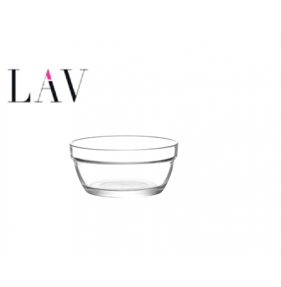 LAV Master 6-Piece Glass Serving Bowls Set, 8.5oz,Stacklable.