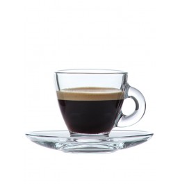 Roma 3 oz Coffee/Espresso cups 12 pcs set (6 + 6) .