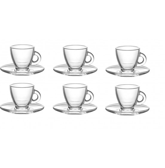 Roma 3 oz Coffee/Espresso cups 12 pcs set (6 + 6) .