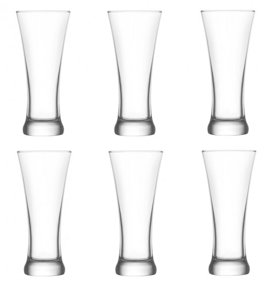 LAV 6-Piece Beer Glasses SET, 12.75 oz