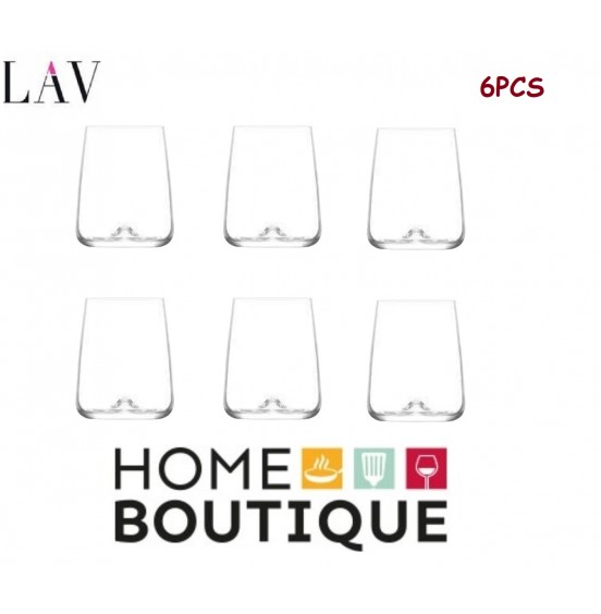 LAV Set OF 6 Stemless Glasses 16.25 Oz