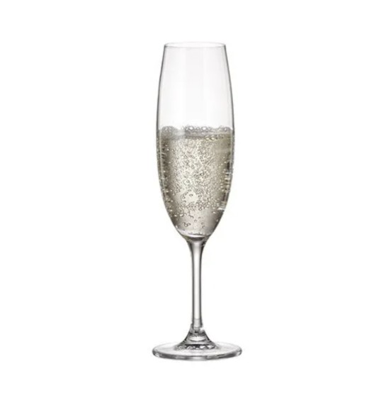 Leona Set of 8 champagne glasses, Crystalline 210 Ml/ 1218