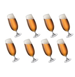 Leona Beer Glass Crystal lead free Set of 8 PC (370 Ml)/1219