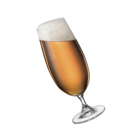 Leona Beer Glass Crystal lead free Set of 8 PC (370 Ml)