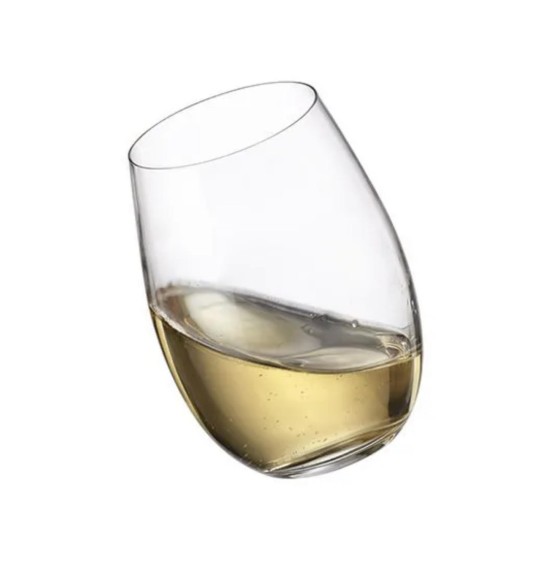 Leona Set of 8 stemless lead free  Crystal Glasses, 590 ml /1220