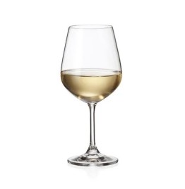 Marta Set of 8 Bohemian lead free Crystal Wine Glasses, 350 ml 