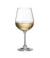 Marta Set of 8 Bohemian lead free Crystal Wine Glasses, 350 ml 