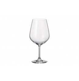 Set of 4  Bohemian lead free Crystal Wine Glasses, 460 ml 