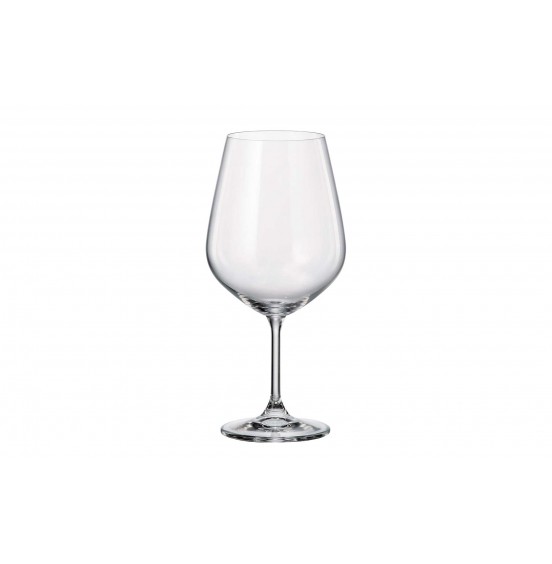 Set of 4  Bohemian lead free Crystal Wine Glasses, 460 ml 