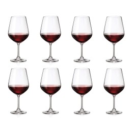 Marta Set of 8 Bohemian lead free Crystal Wine Glasses, 720 ml 