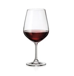 Marta Set of 8 Bohemian lead free Crystal Wine Glasses, 720 ml 