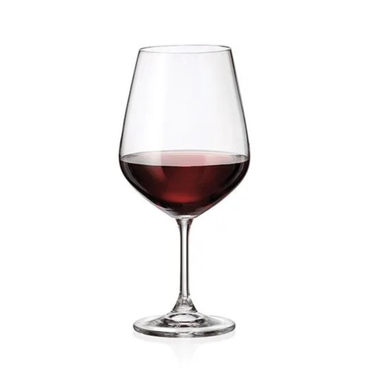 Marta Set of 8 Bohemian lead free Crystal Wine Glasses, 720 ml 