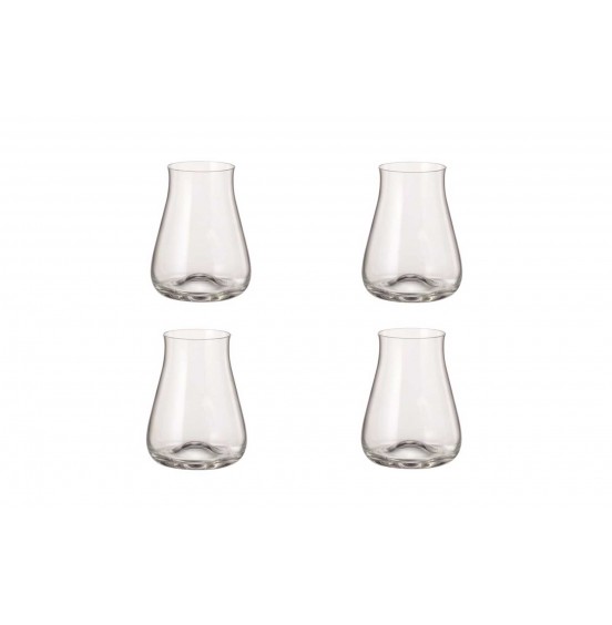 Set of 4  Bohemian lead free Crystal Riesling Glasses, 290 ml 