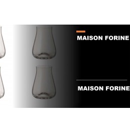 Set of 4  Bohemian lead free Crystal Riesling Glasses, 290 ml 