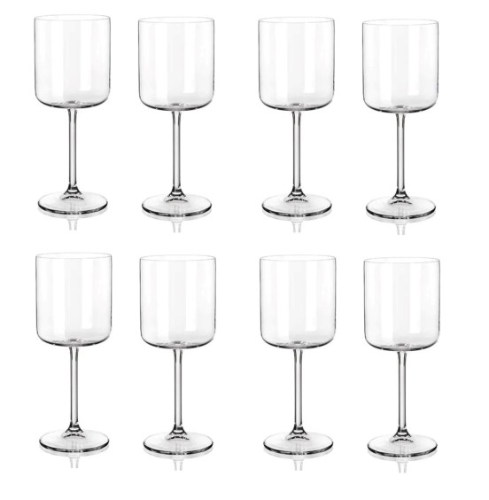 Moderna wine Glasses Crystal lead free Set of 8 Pcs, 450 ML/ 1258