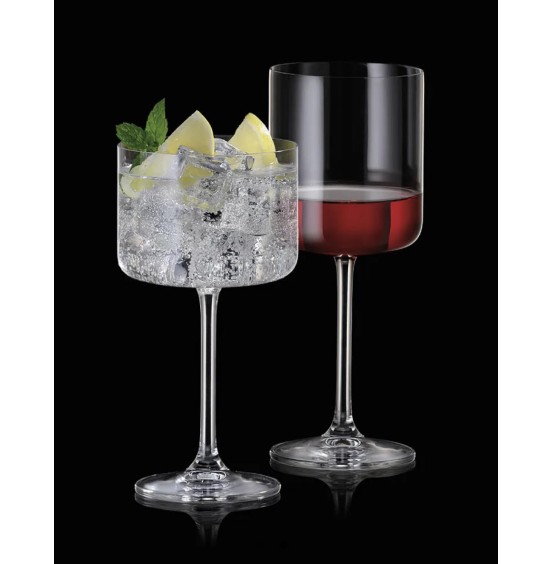 Moderna wine Glasses Crystal lead free Set of 8 Pcs, 450 ML/ 1258