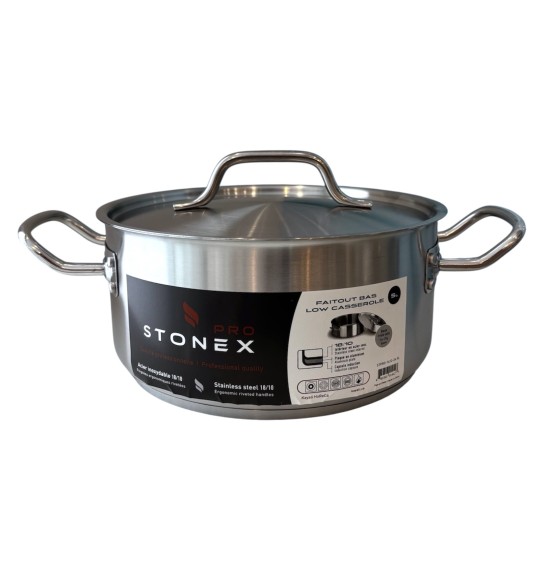STONEX PRO Low Casserole-24 Cm- 5 L
