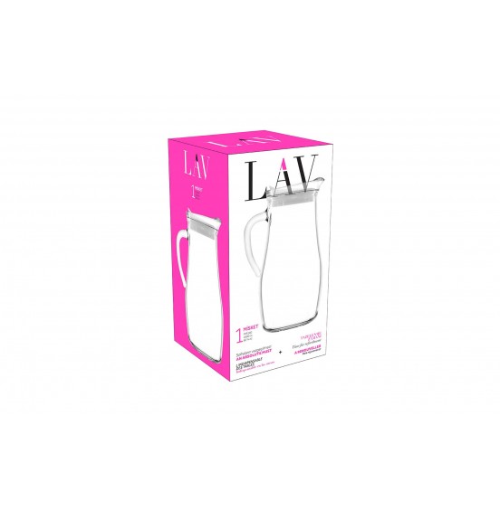 LAV Misket Glass Jug 1.8 L With Lid