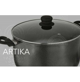 40011-Artika 24 Cm Casserole with Glass lid