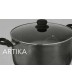 40011-Artika 24 Cm Casserole with Glass lid