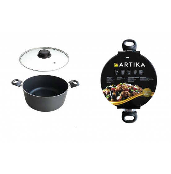 40014- Artika 30 Cm Casserole with Glass lid