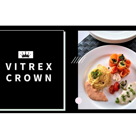 Crown Set of 4 Dinne  Plates, 12''
