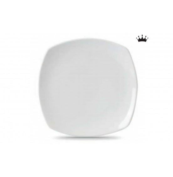 Crown Set of 4 Square Dinner Plates, 11.5''