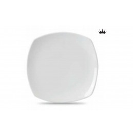 Crown Set of 4 Square Dinner Plates, 9.5''