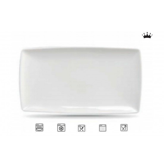 Crown Set Of 4 Rectangular Serving Platters 9.5'' x 5.25''