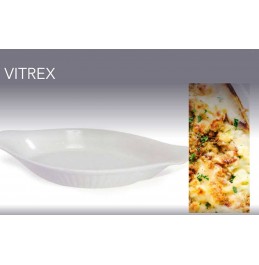 Vitrex Set Of 4 Oval Gratin Baking Dishes 9.5'.